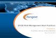 BYOD risk management best practices