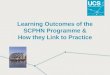 Learning outcomes of programme & link to practice