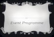 Final version of Event programme