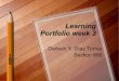 Learning Portfolio week 3