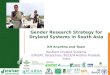 Gender Research Strategy for Dryland Systems in South Asia