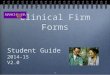 Placement forms student guide