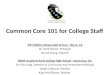 Common Core 101 for College Staff