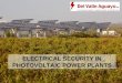 Electrical safety in photovoltaic plants