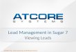 Lead Management in SugarCRM Series: Viewing Leads