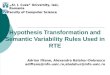 Hypothesis Transformation and Semantic Variability Rules Used in RTE