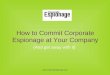 How to commit corporate espionage (10 Card Deck)