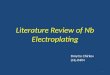 Chirkov - literature review of Nb electroplating