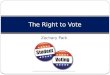 The right to vote
