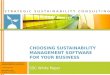 Choosing sustainability management software for your business
