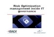 Risk optimization management inside it governance