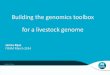Building the genomics toolbox for a livestock genome - James Kijas