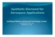 Synthetic Diamond for Aerospace Applications