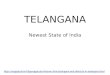 Telangana-The Newest State Of India