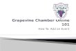 Grapevine Chamber Online 101 - Add an Event