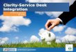 Clarity Service Desk Integration White Paper