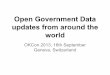 Open government data updates from around the world