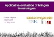 Applicative evaluation of bilingual terminologies