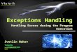 12 Exceptions handling