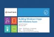 Building Windows 8 Apps with Windows Azure