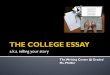 Graded College Essay Writing Session 1