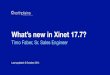 Whats new in Xinet 17.7