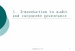 Session 1    publication pre lecture - introduction to audit and corporate governance