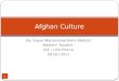 Afghan culture - Afghanistan culture