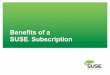Benefits of paid suse subscription