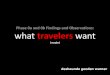 What Travelers Want (Maybe)