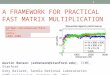 A framework for practical fast matrix multiplication