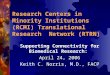 Research Centers in Minority Institutions (RCMI) Translational 