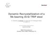 Dynamic Recrystallization of a Nb bearing Al-Si TRIP steel