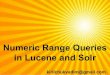 Numeric Range Queries in Lucene and Solr
