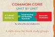 CCSS Reading Standards: 5 Critical Moves for Implementation Across the Curriculum