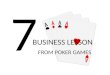 7 Business Lesson from Poker Game