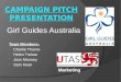 Campaign pitch presentation,  Marketing Communications, Girl Guides Australia
