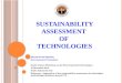 Sustainability assessment