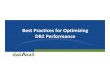 Best Practices For Optimizing DB2 Performance Final