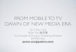 From Mobile to TV: Dawn of New Media Era