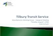Tilbury  transit service meeting presentation