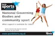National Governing Bodies and community sport