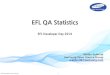 EFL QA Statistics