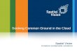 Seeking Common Ground in the Cloud - Spatial Vision - IMIA Conference