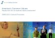 America's Common Values - results from the US National Values Assessment 2009-2011