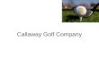 Callaway golf company  case