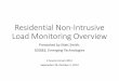 Residential Non-Intrusive Load Monitoring Overview