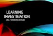 Learning investigation/Slide show
