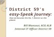 D59's easy speak journey