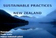 Sustainable tourism in New zealand